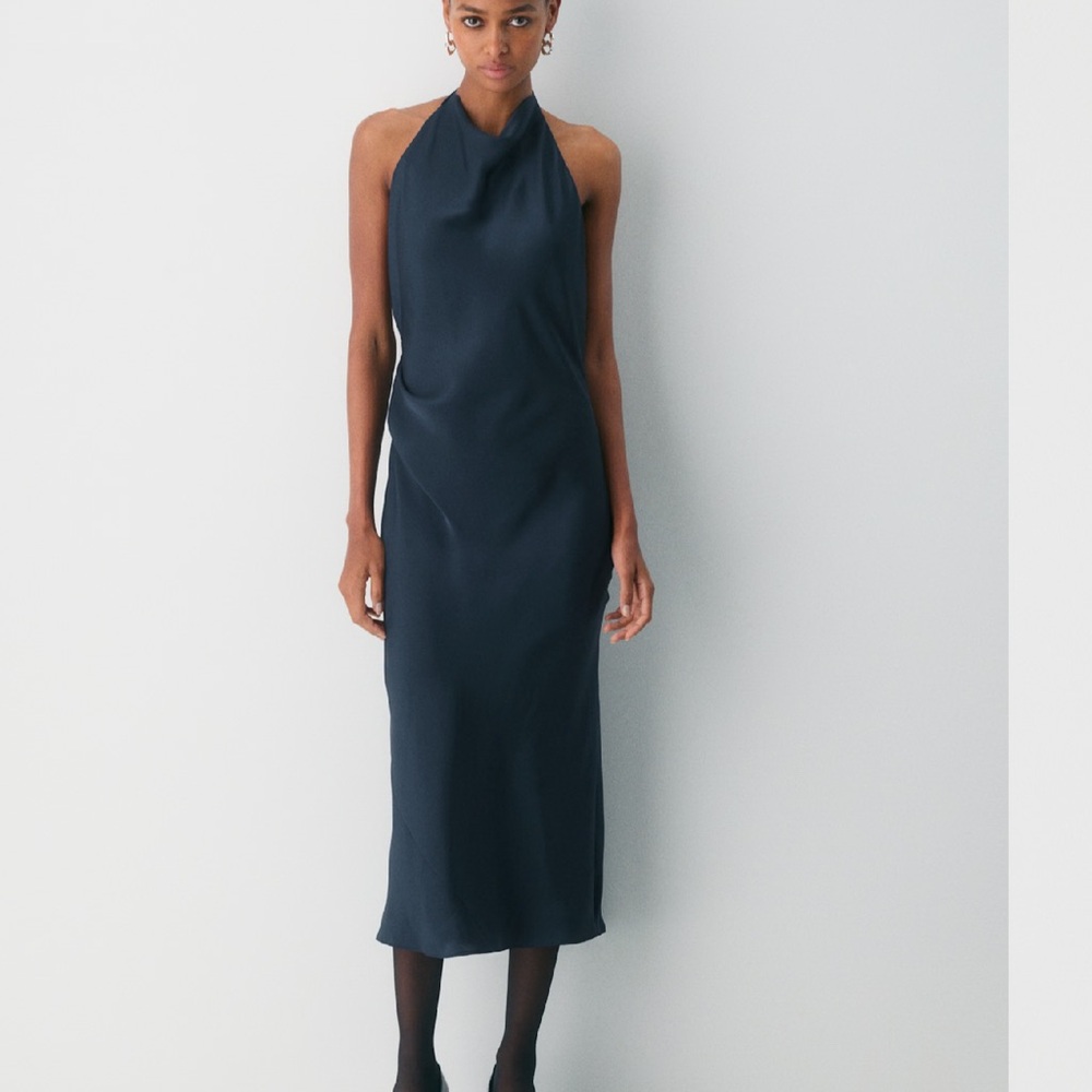 Aritzia Royal Blue Backless Dress - Picture 2 of 2